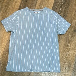 Denim & Flower Sky Blue Striped Short Sleeve Shirt